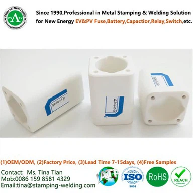 उच्च वोल्टेज ईवी फ्यूज के लिए एल्युमिना सिरेमिक स्लीव ट्यूब