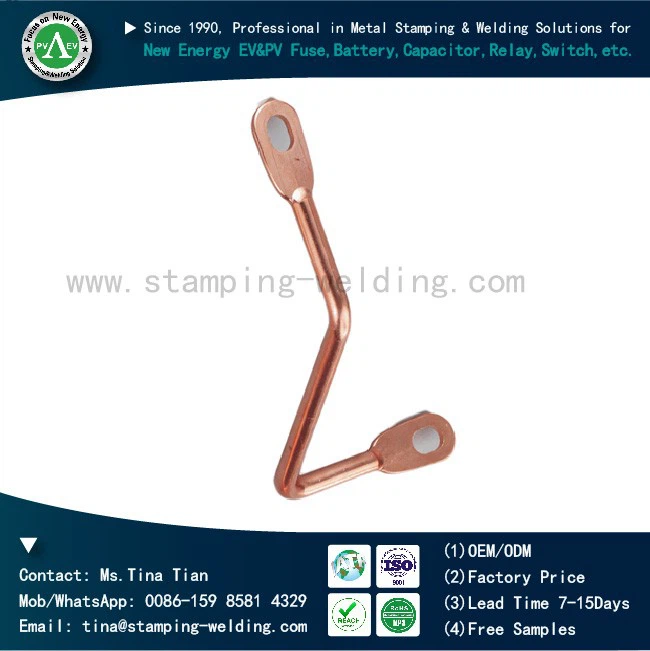 3D Complex Bending Round Copper Busbar For SF6 F Unit C Inflatable Cabinet