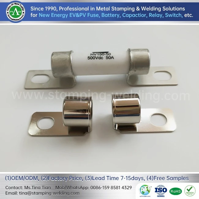 Copper Cap For In-line PV Fuse