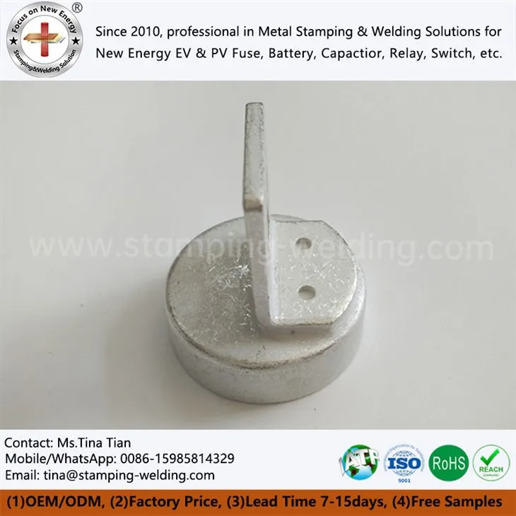 Fuse Cap And Contact Joined By Tin Brazing