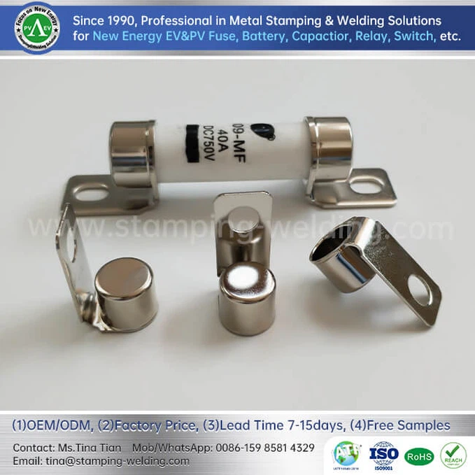 Copper Cap and Fuse Terminal Contact Copper Cap and Fuse Terminal Contact
