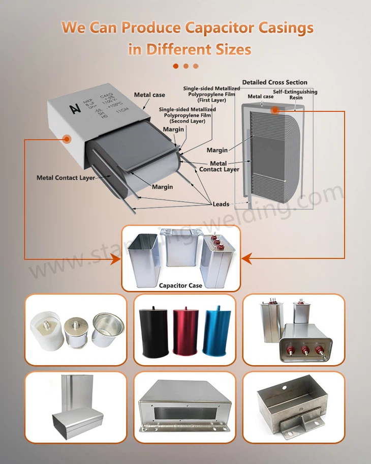 Customing Tin Plated Can for low voltage shunt capacitor Customing Tin Plated Can for low voltage shunt capacitor