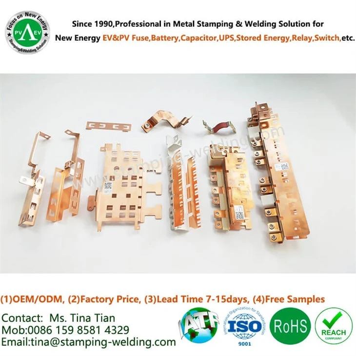 Bare Copper Busbar for EV Capactior